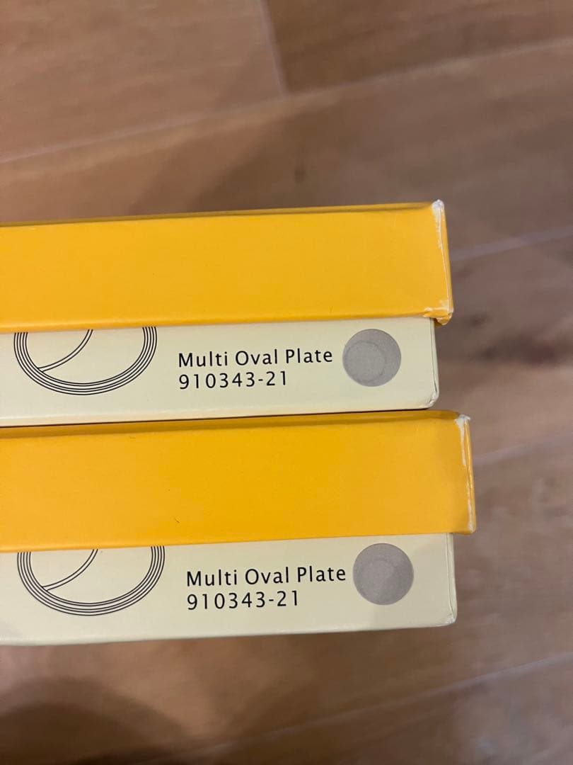 新品未使用　LE CREUSET グレー 皿 マルチオーバルプレート　2枚セット