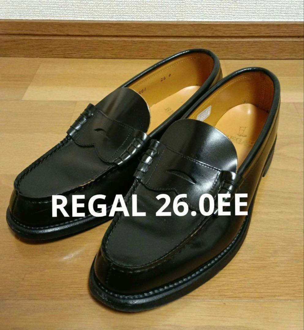【美品】 REGAL リーガル ローファー　ブラック　26.0EE