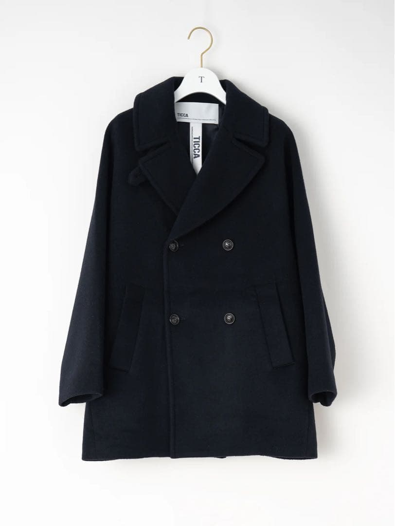 ネイビー　TICCA ティッカ ピーコート　Pコート