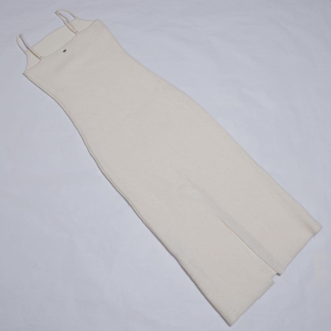 25AW anuans カシミヤブレンドキャミソールニットワンピース