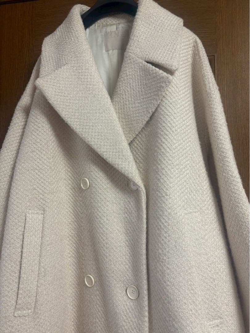 新品　Plage GIOLICA ヘリンボン コクーンコート