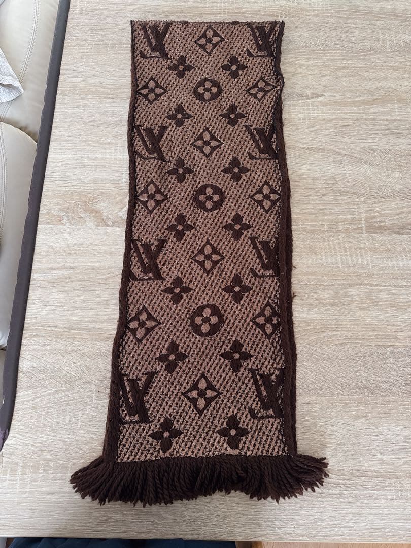 ルイヴィトン エシャルプロゴマニア マフラー シャインマロン