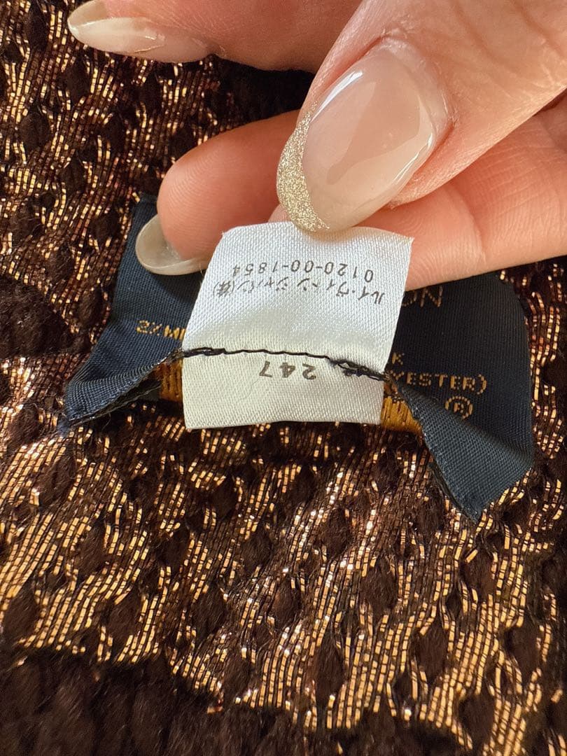 ルイヴィトン エシャルプロゴマニア マフラー シャインマロン