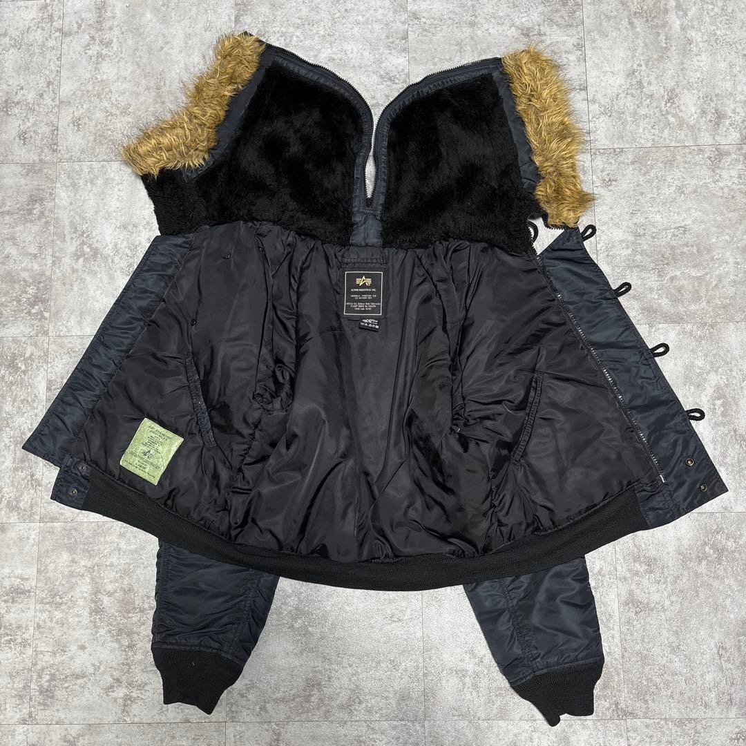 希少xs alpha n-2b flight jacket 短丈　ボックス　現行