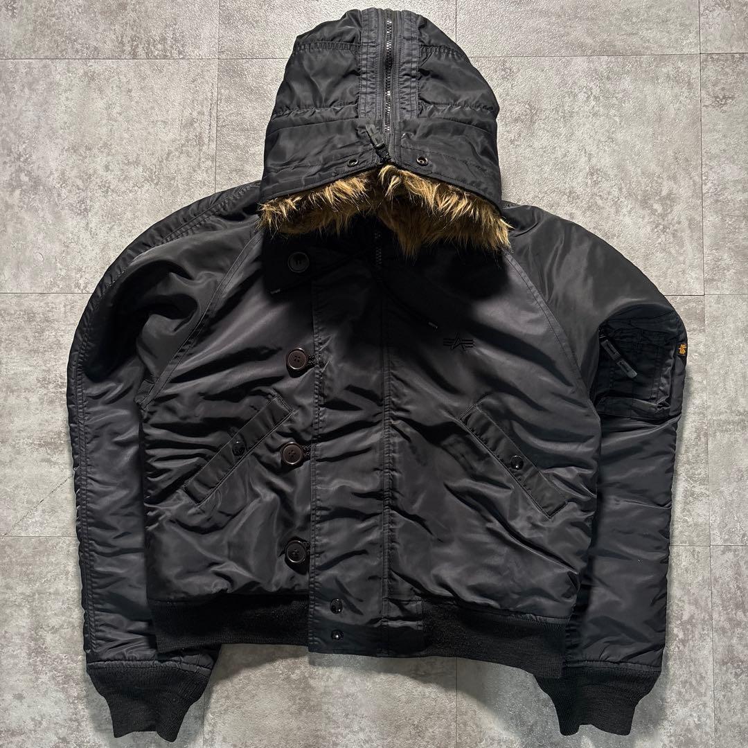 希少xs alpha n-2b flight jacket 短丈　ボックス　現行