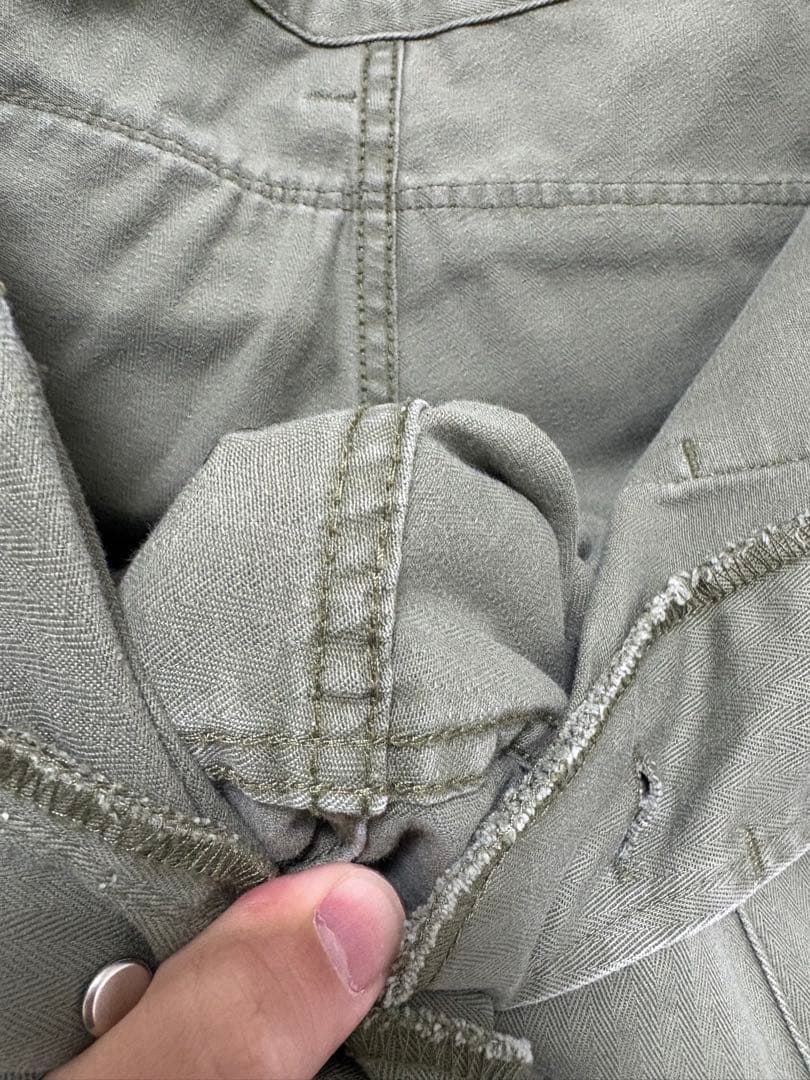 40s〜50s ヴィンテージ P44 モンキーパンツ　HBT ヘリンボーン