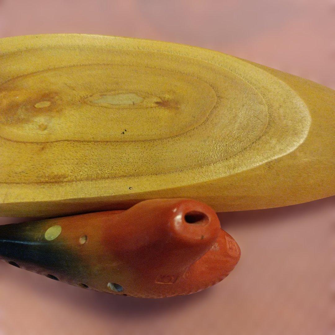 オカリナ 森の音 オレンジと黒のグラデーション SG管 ソプラノG