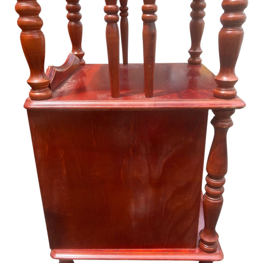 北欧風　電話台 アンティーク インテリア 引き出し 木製　オランダ製