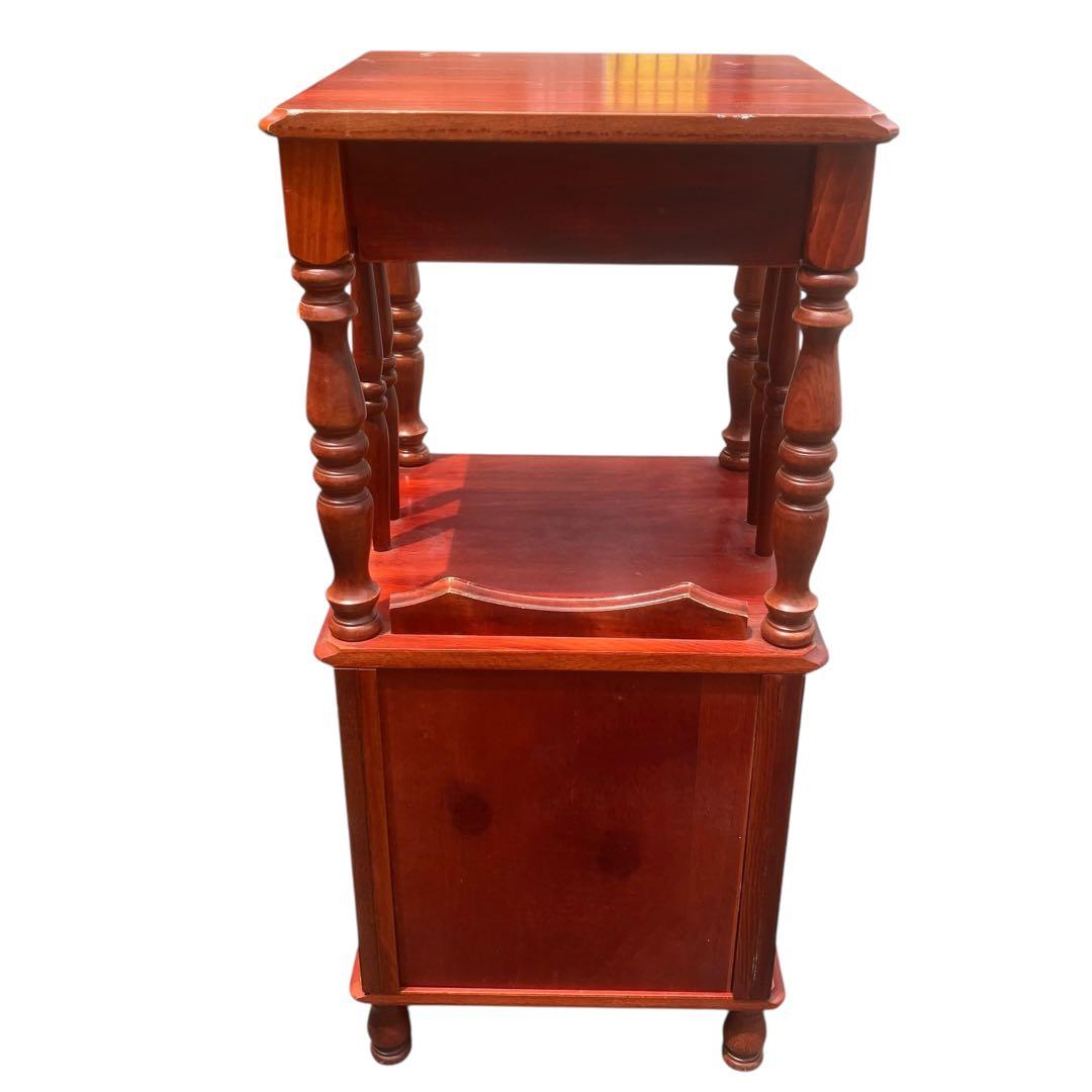 北欧風　電話台 アンティーク インテリア 引き出し 木製　オランダ製