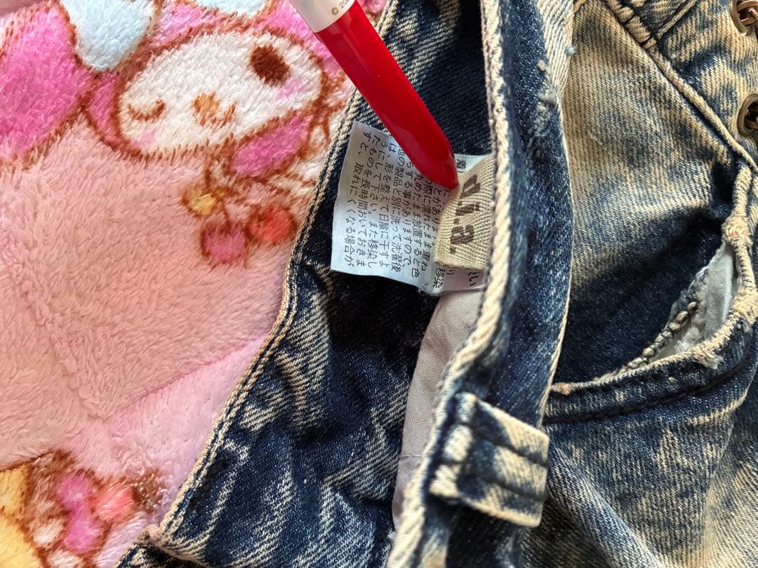 デニムショートパンツ サイズ26 ライトブルー