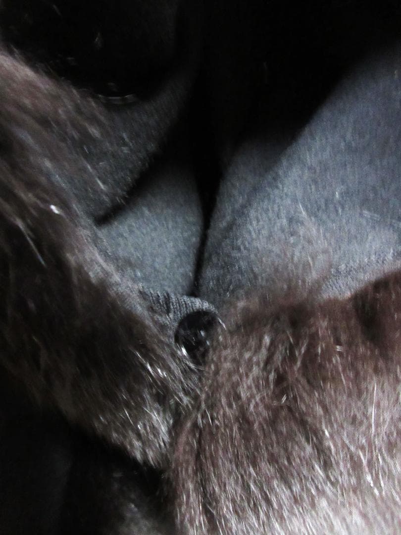 Rozenfur　フォックスファー　カシミヤ100％　ポンチョ ケープコート