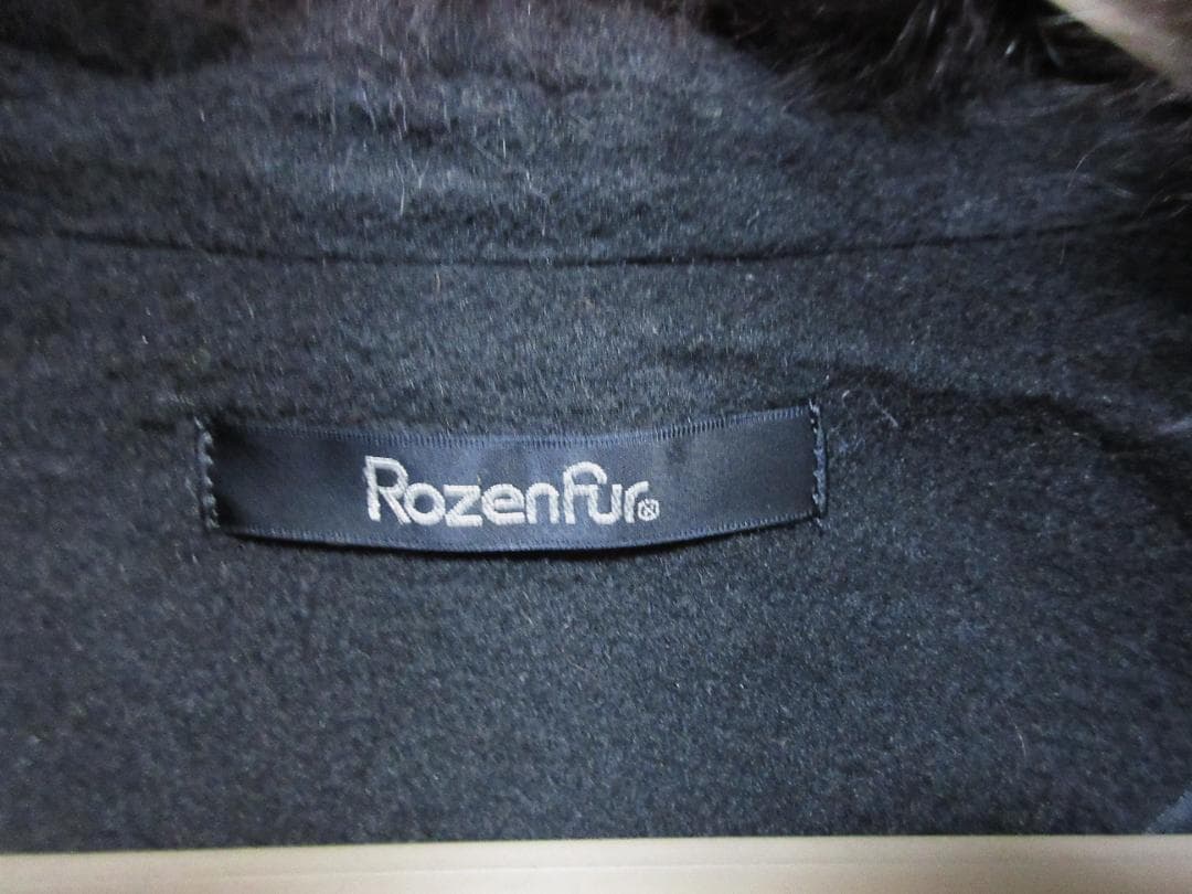 Rozenfur　フォックスファー　カシミヤ100％　ポンチョ ケープコート