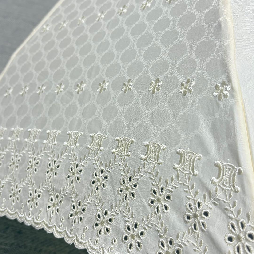 CELINE セリーヌ　マカダム総柄　トリオンフ　晴雨兼用UV折りたたみ傘