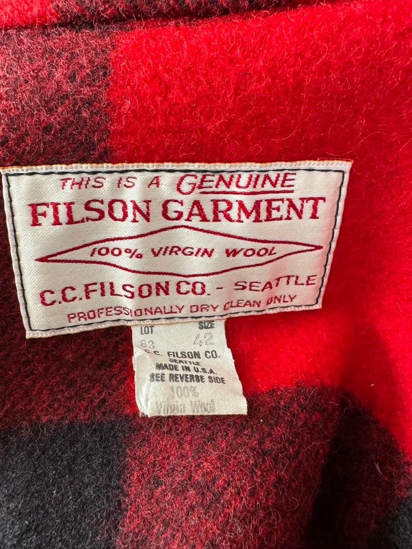 【未使用】フィルソン　ダブルマッキーノクルーザー　コート　ジャケット　42