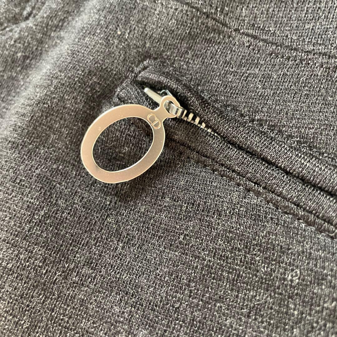美品　マドモワゼルディオール　Dior ジップデザイン　ニットワンピース　M 黒
