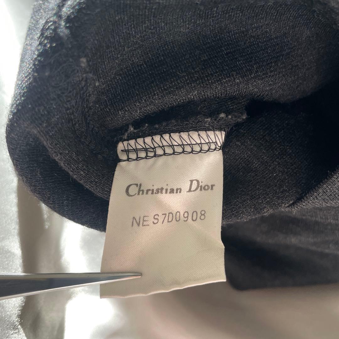 美品　マドモワゼルディオール　Dior ジップデザイン　ニットワンピース　M 黒