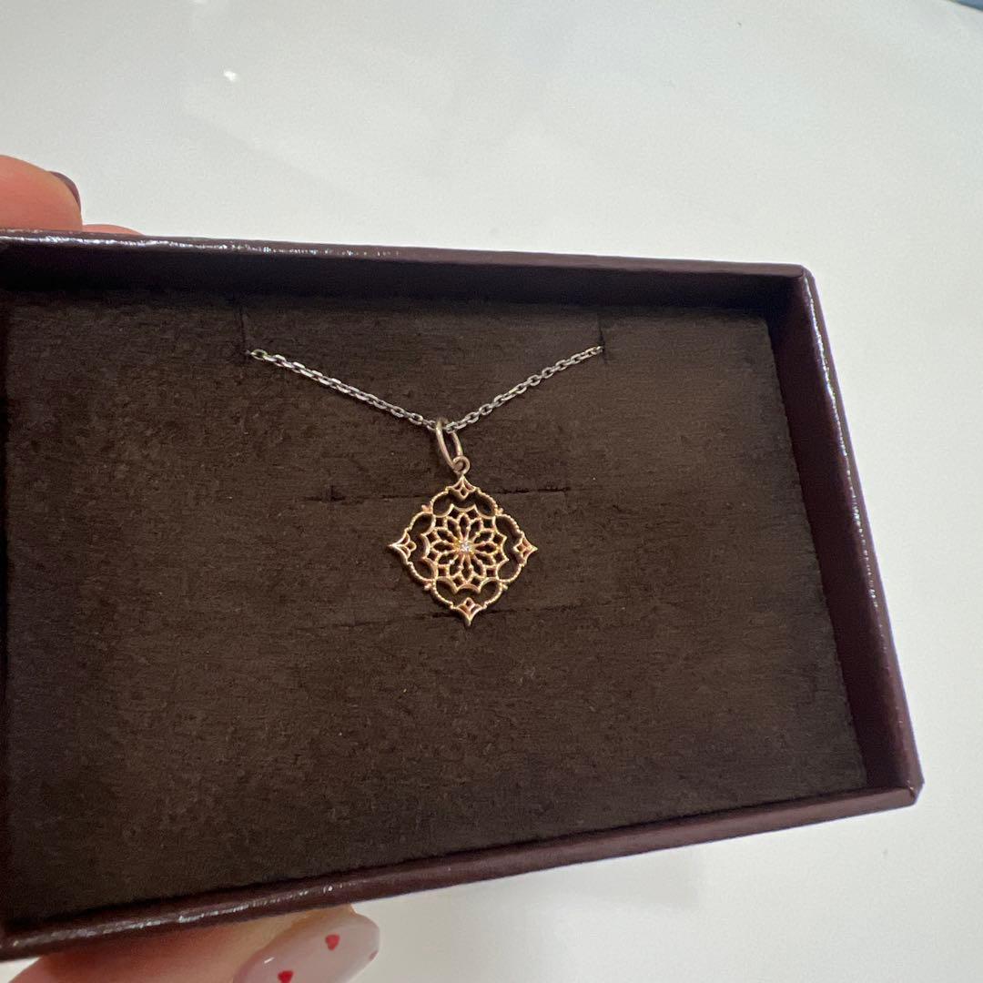 agate ネックレス 箱付き