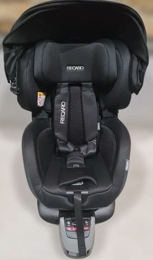 ✨美品✨RECARO Salia J チャイルドシート 日よけ付き ブラック 黒