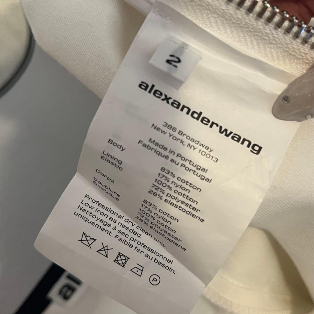 alexanderwang アレキサンダーワン ハイウェストロゴショートパンツ