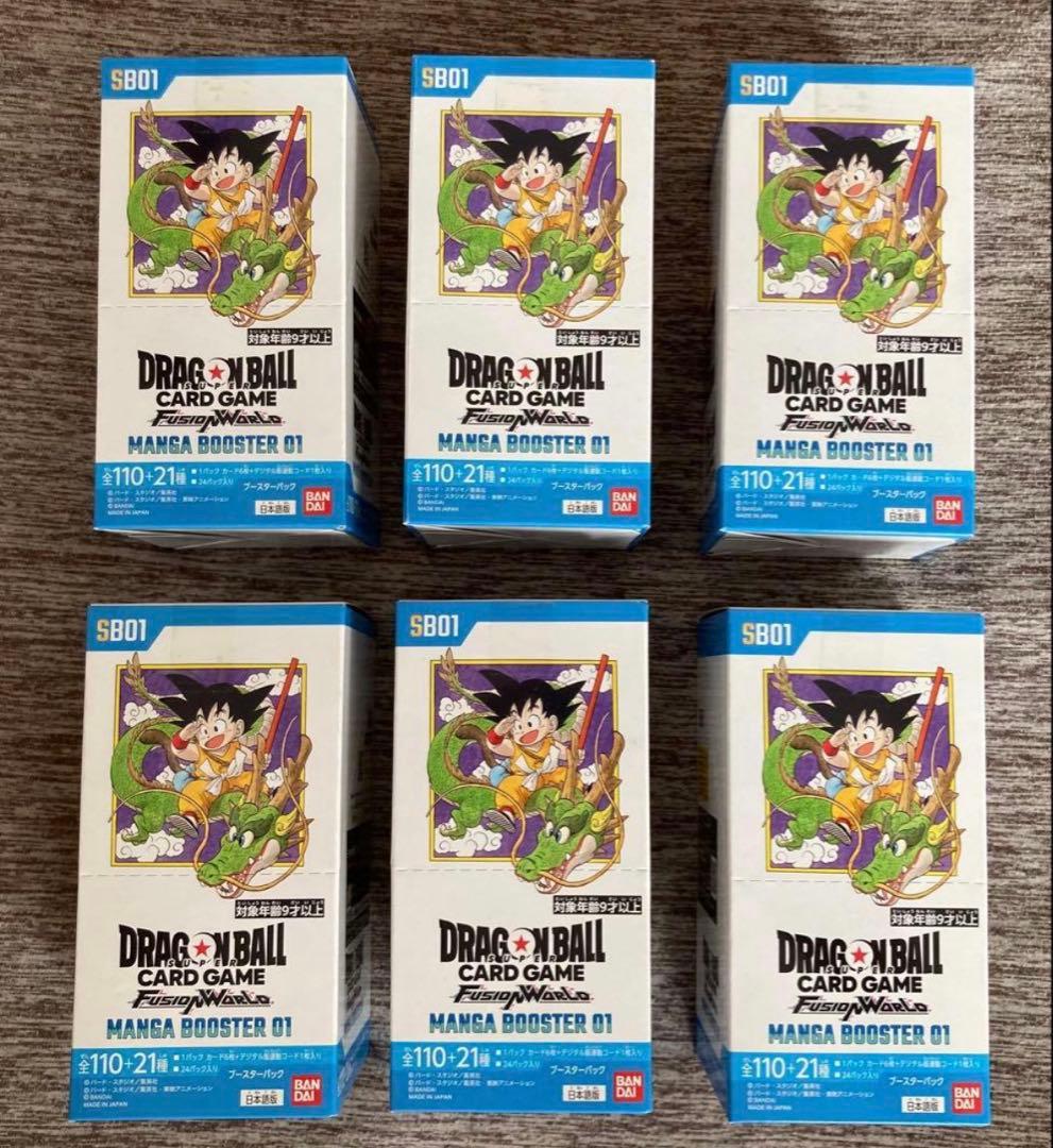 【テープ未開封】6box MANGA BOOSTER 01 フュージョンワールド