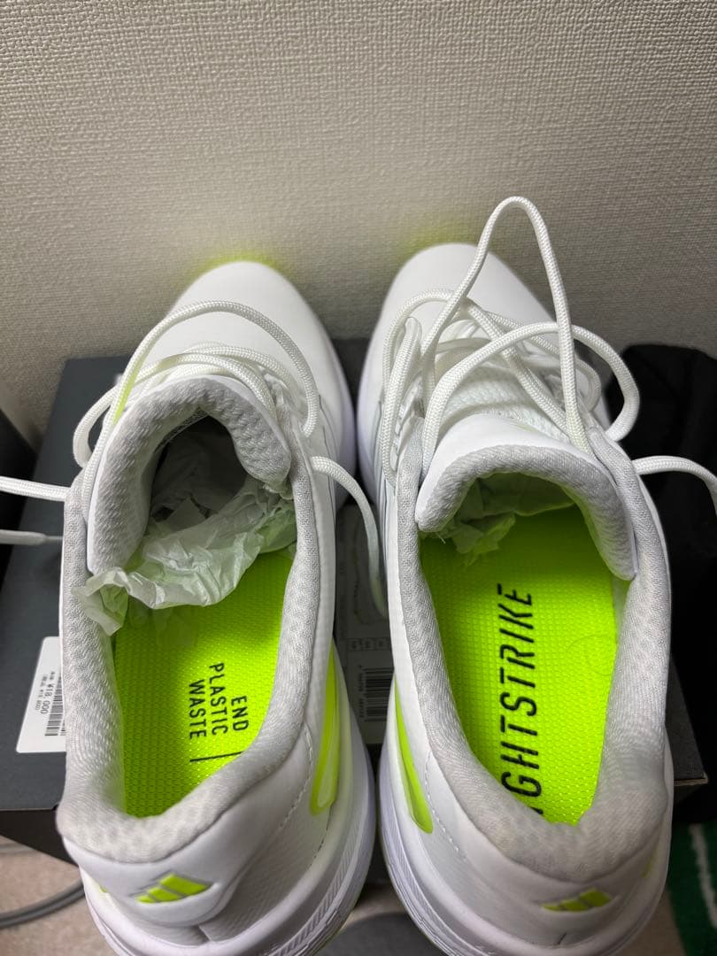 adidas LIGHTSTRIKE ゴルフシューズ ホワイト/ライム