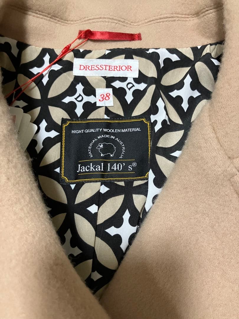 DRESSTERIORドレステリア　AラインPコート38未使用品