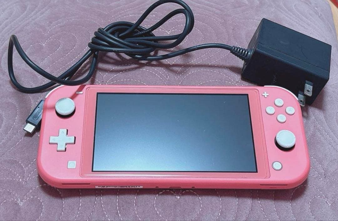 Nintendo Switch Lite ピンク 充電器・保護フィルム付き