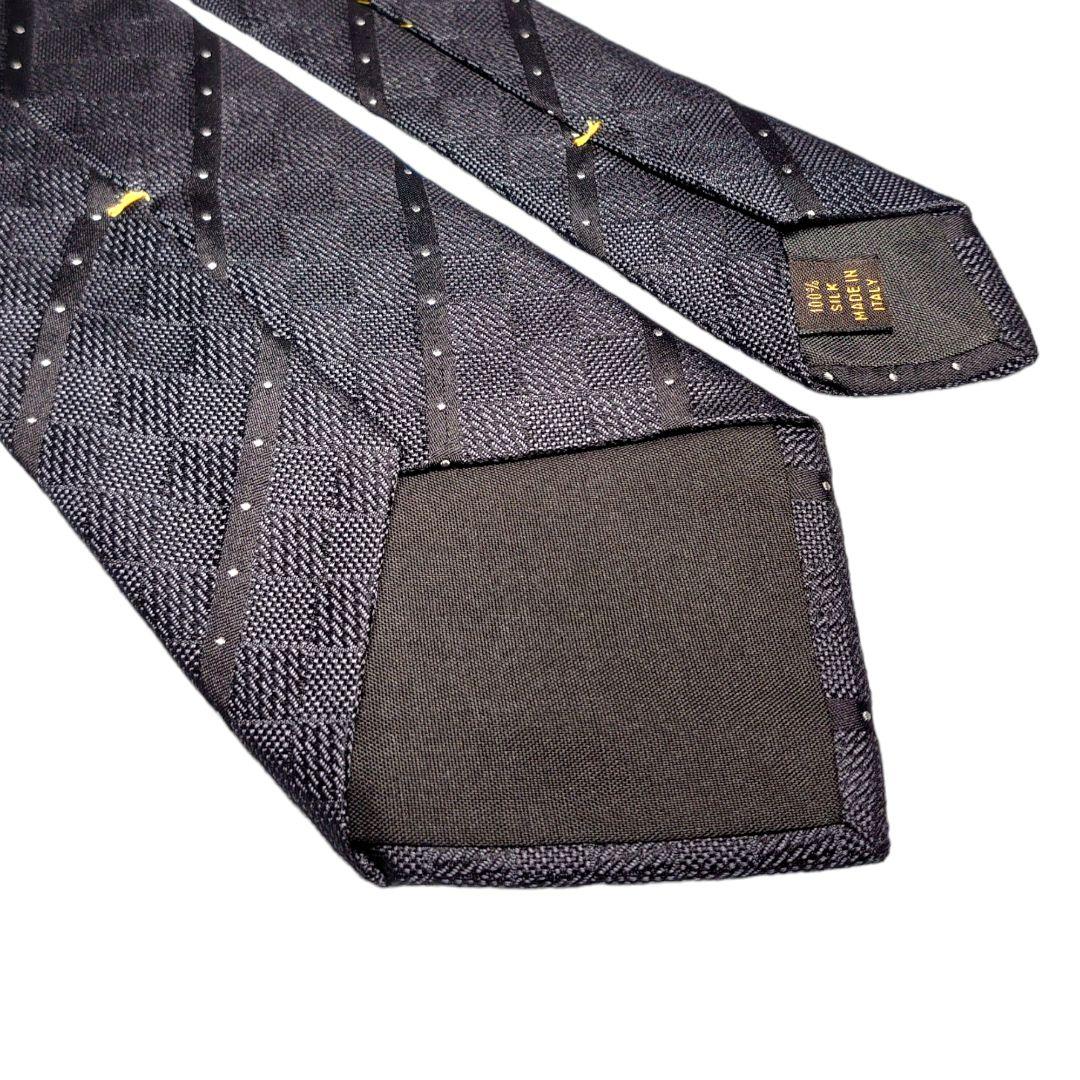 【美品】☆LOUISVUITTON☆ブラック☆ダミエ☆ストライプ☆光沢☆