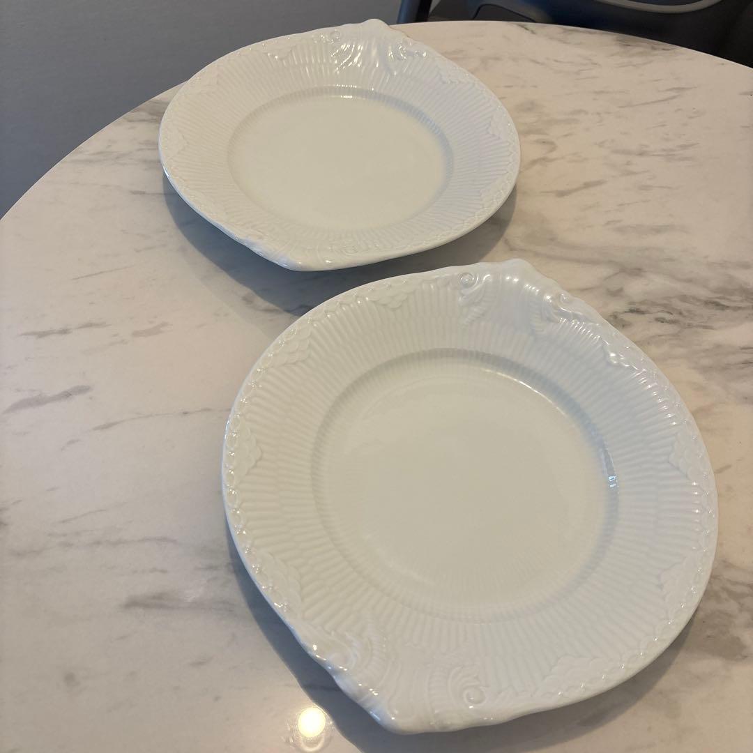 s*n様 ロイヤルコペンハーゲン ホワイトフルーテッド ハーフレース 2枚