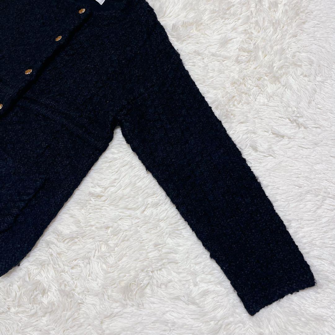 SLOBE IENA 金ボタンツィーディジャケット　ブラック