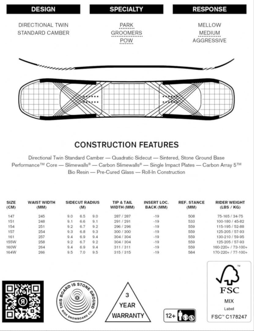 【ゆうたこ】RIDE ALGORHYTHM 147cm 美品