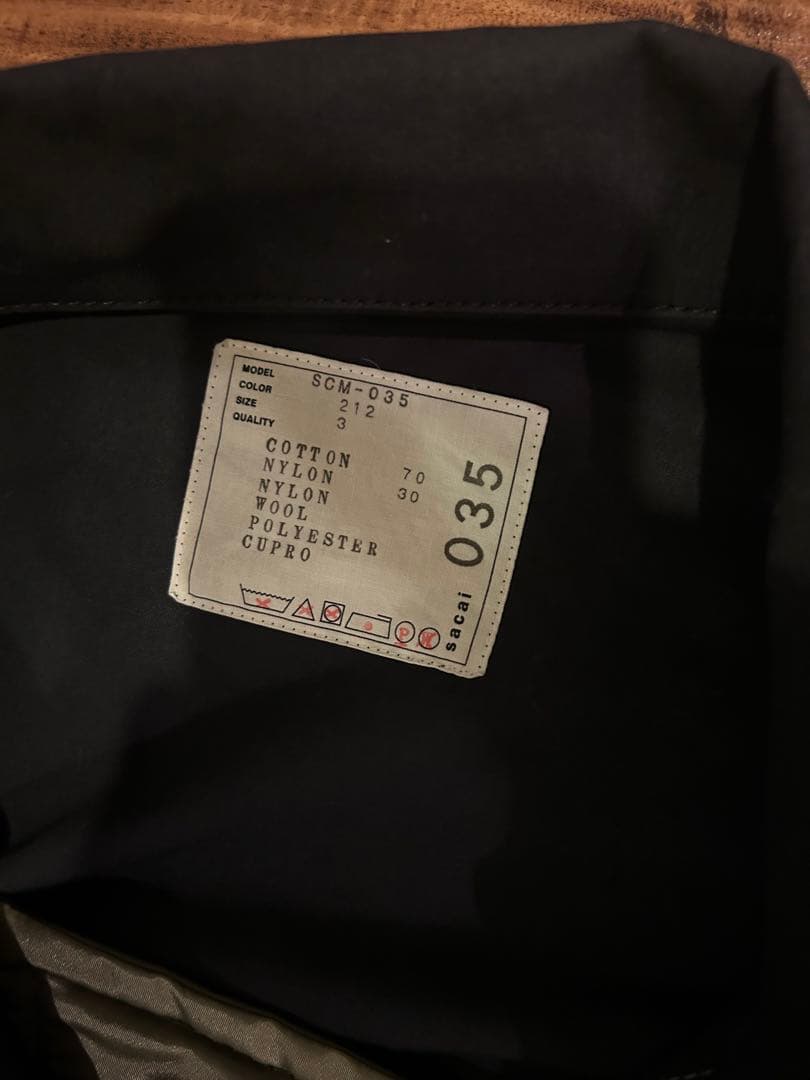 Sacai サカイ ミリタリー コートになります☆（size L）