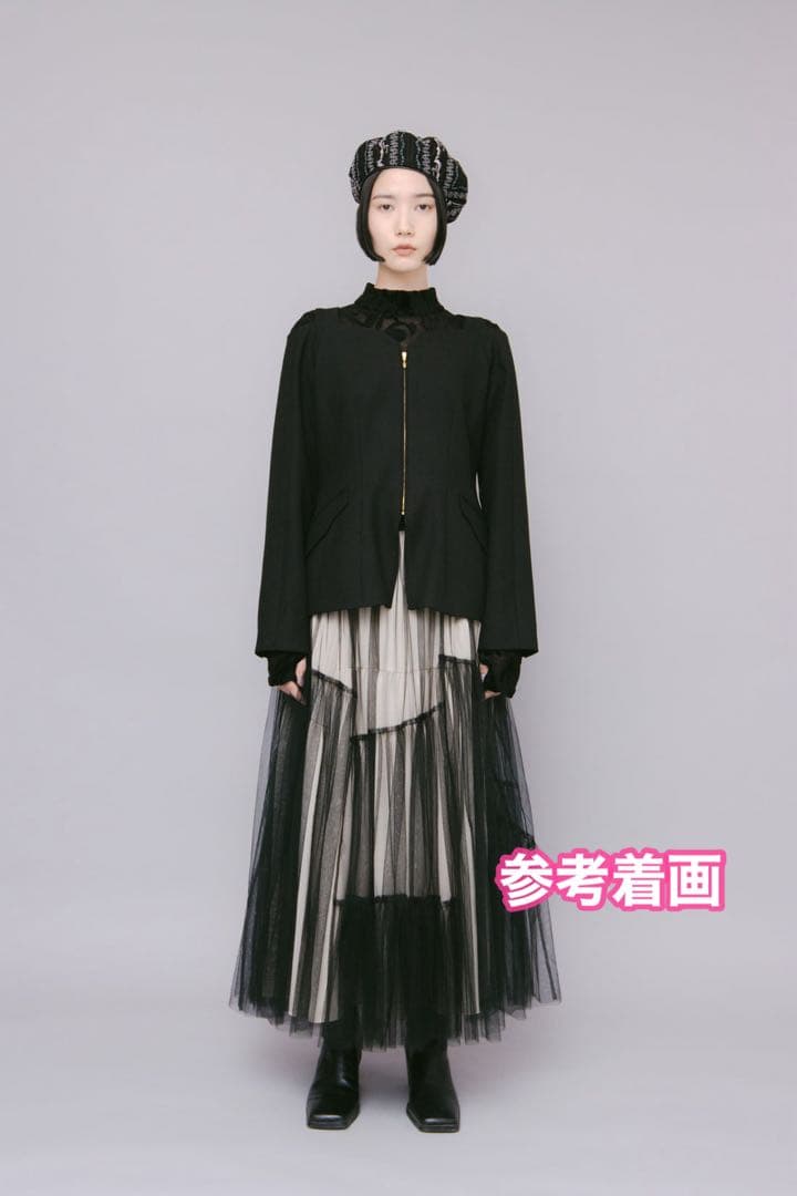 ジャケット・アウター MURRAL Melt off shoulder jacket Black 2