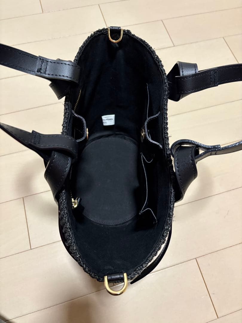 VIOLADORO 黒 かごバッグ トートバッグ