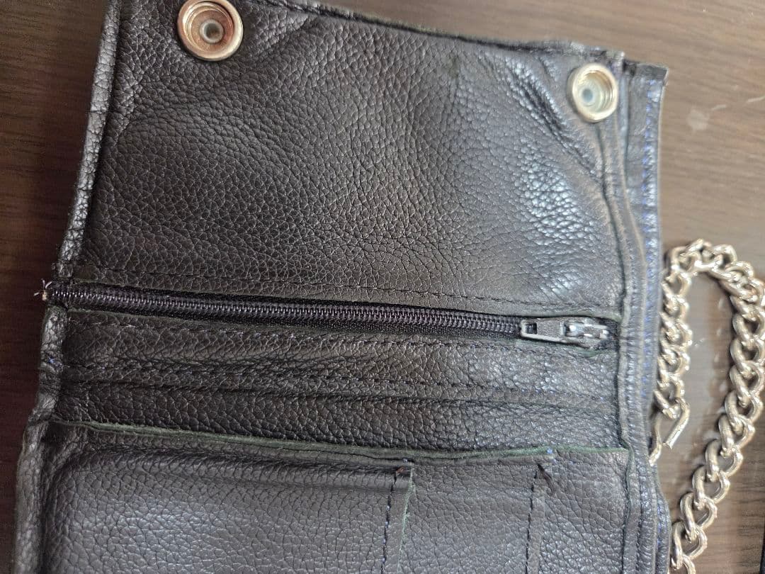 E*n様 Harley-Davidson 三つ折り レザー ウォレット チェーン