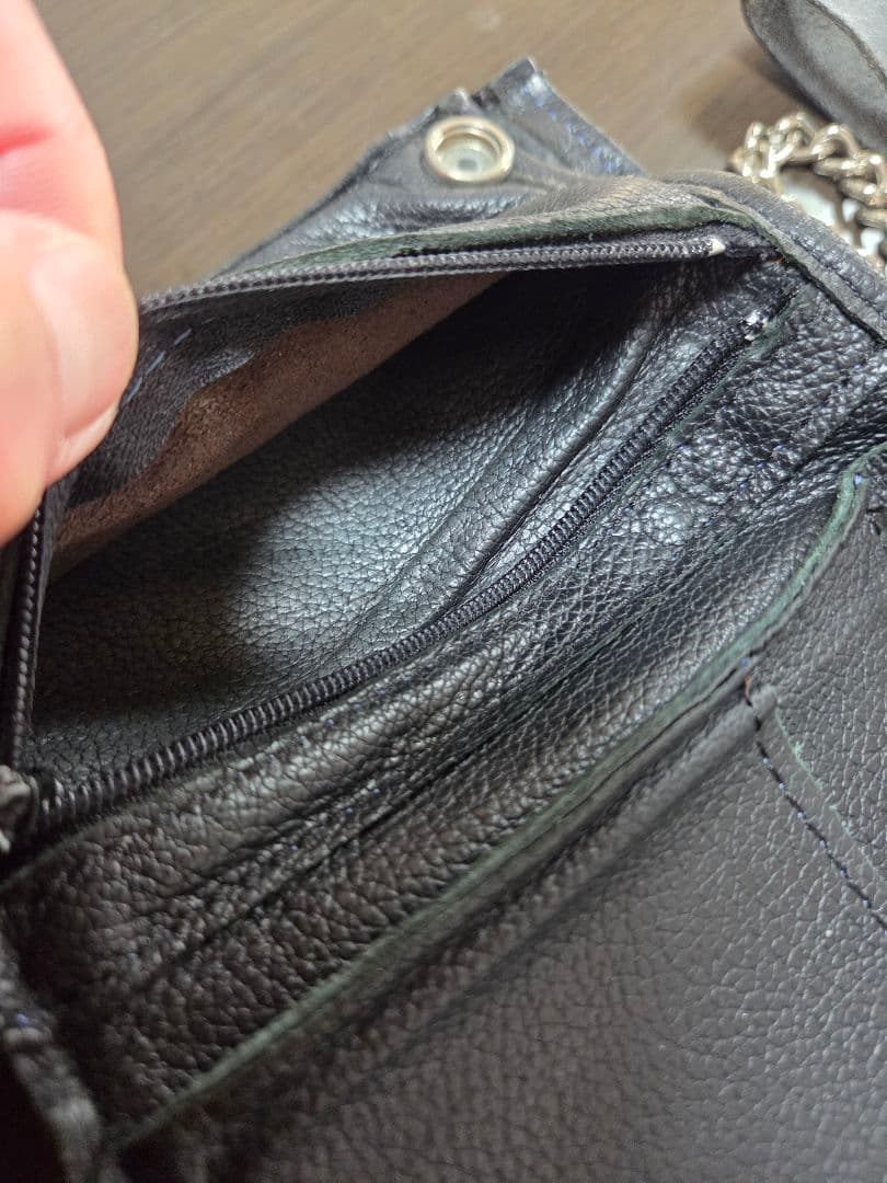 E*n様 Harley-Davidson 三つ折り レザー ウォレット チェーン