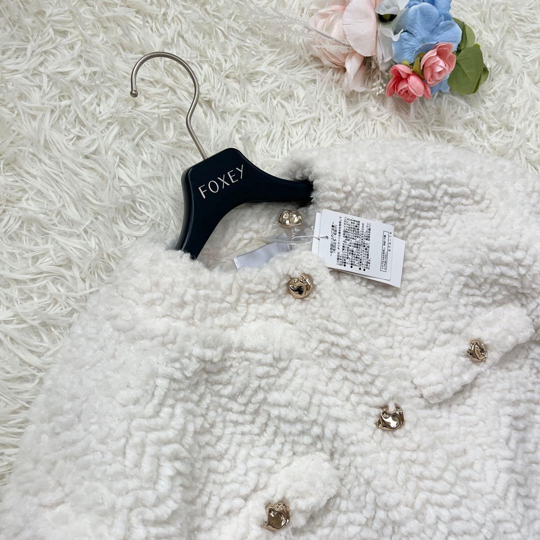 未使用タグ付き✨dazzlin ダズリンボアフレンチブルゾン オフホワイト