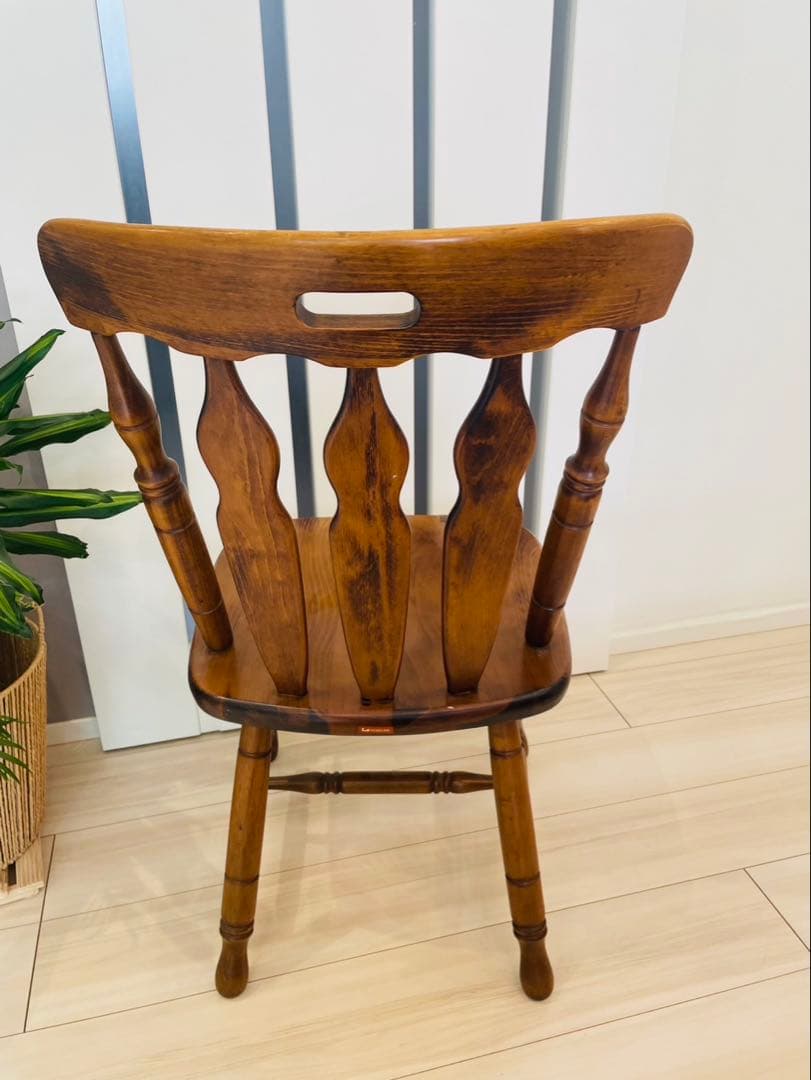 コイズミ ウィンザーチェア 木製レトロダイニングチェア ビンテージ