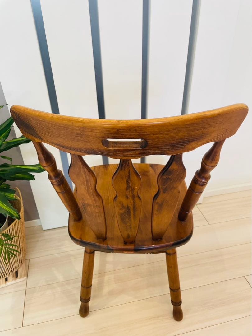 コイズミ ウィンザーチェア 木製レトロダイニングチェア ビンテージ