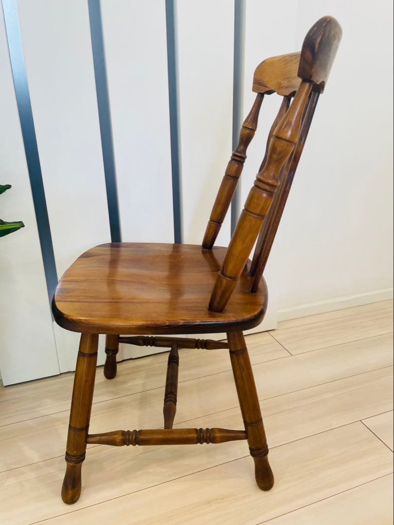 コイズミ ウィンザーチェア 木製レトロダイニングチェア ビンテージ