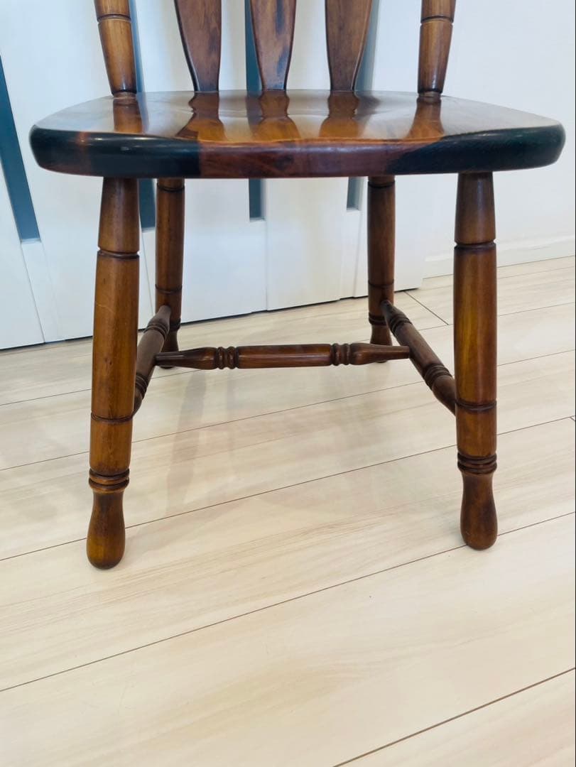 コイズミ ウィンザーチェア 木製レトロダイニングチェア ビンテージ