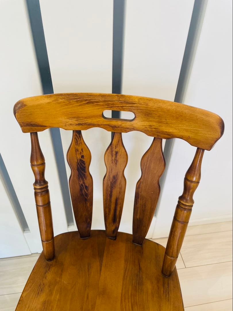 コイズミ ウィンザーチェア 木製レトロダイニングチェア ビンテージ