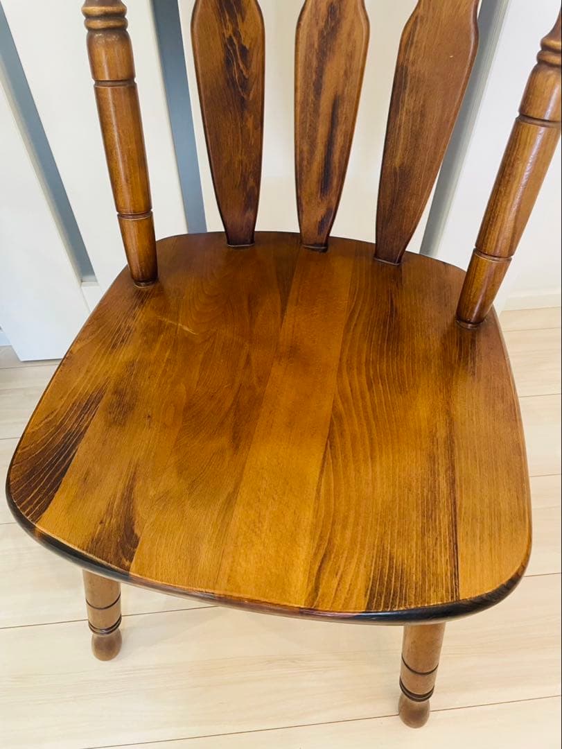 コイズミ ウィンザーチェア 木製レトロダイニングチェア ビンテージ