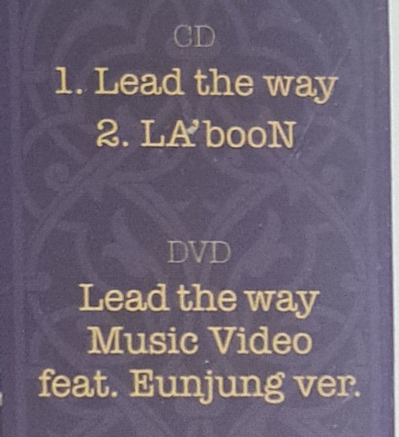 T-ARA ウンジョン Lead the way 初回限定盤B CD+DVD