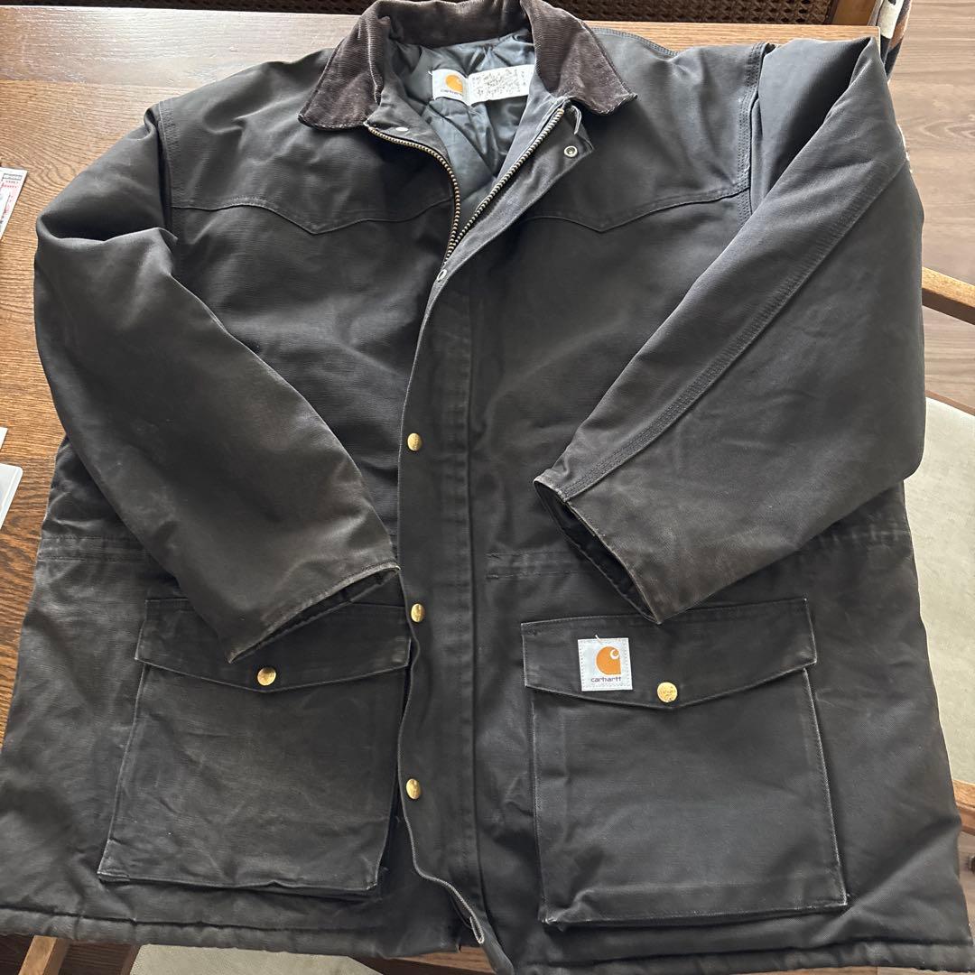 Carhartt ブラック カバーオール