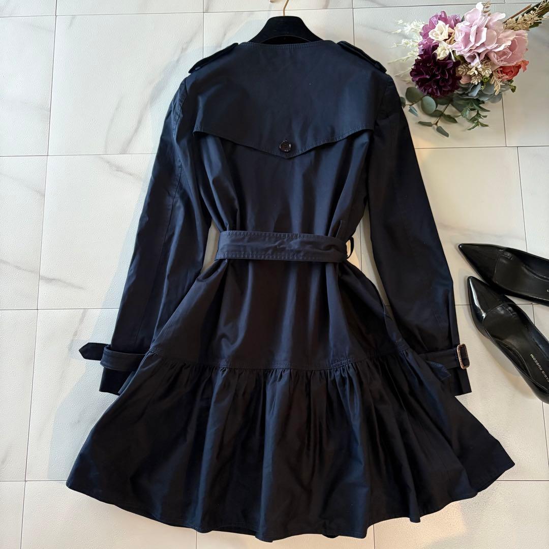 MOSCHINO CHEAPANDCHIC ノーカラー　フリルトレンチコート42