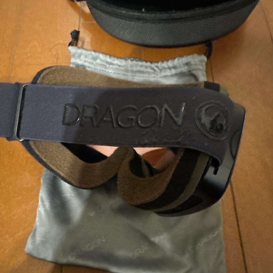 DRAGON LUMA LENS オレンジミラーゴーグル ケース付き