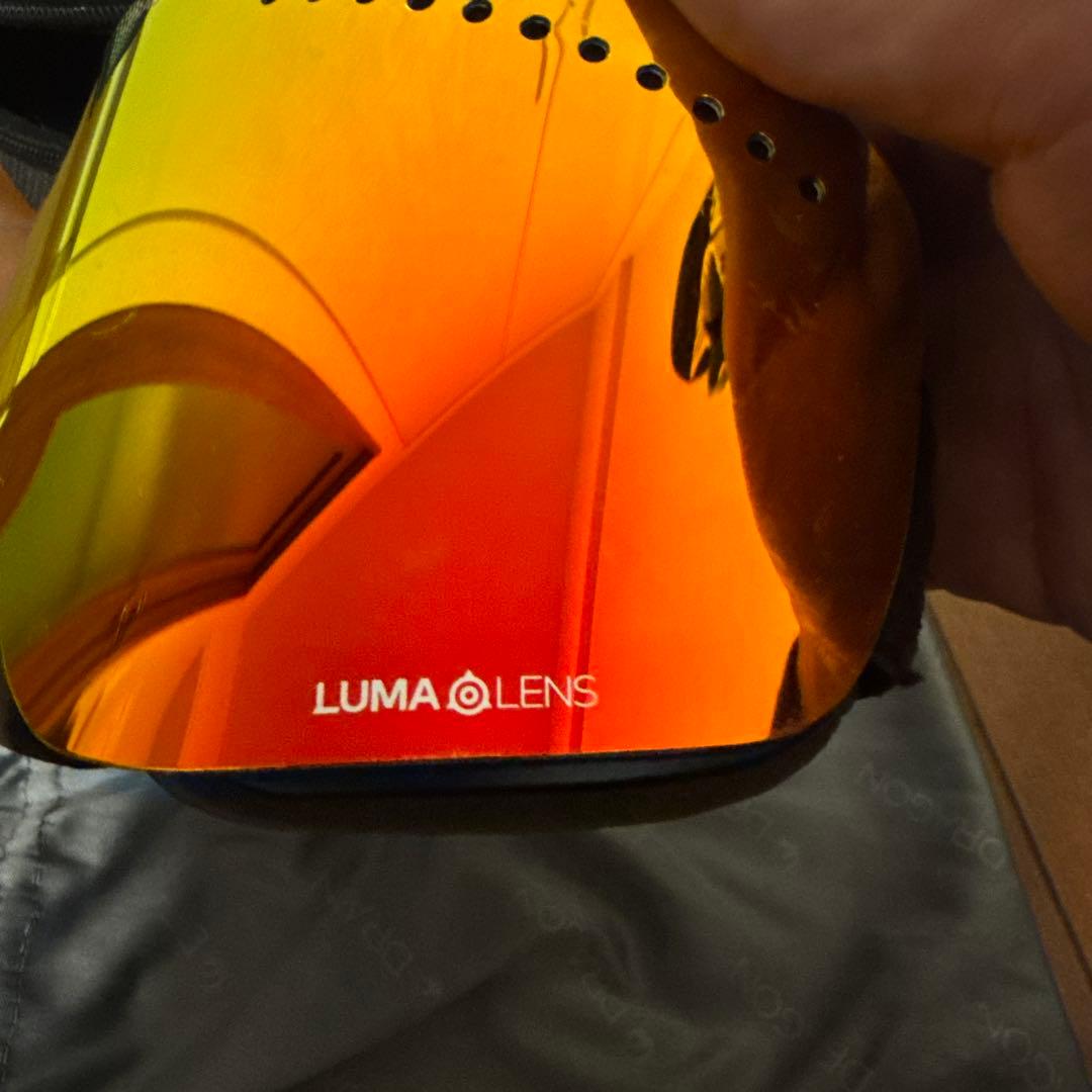 DRAGON LUMA LENS オレンジミラーゴーグル ケース付き