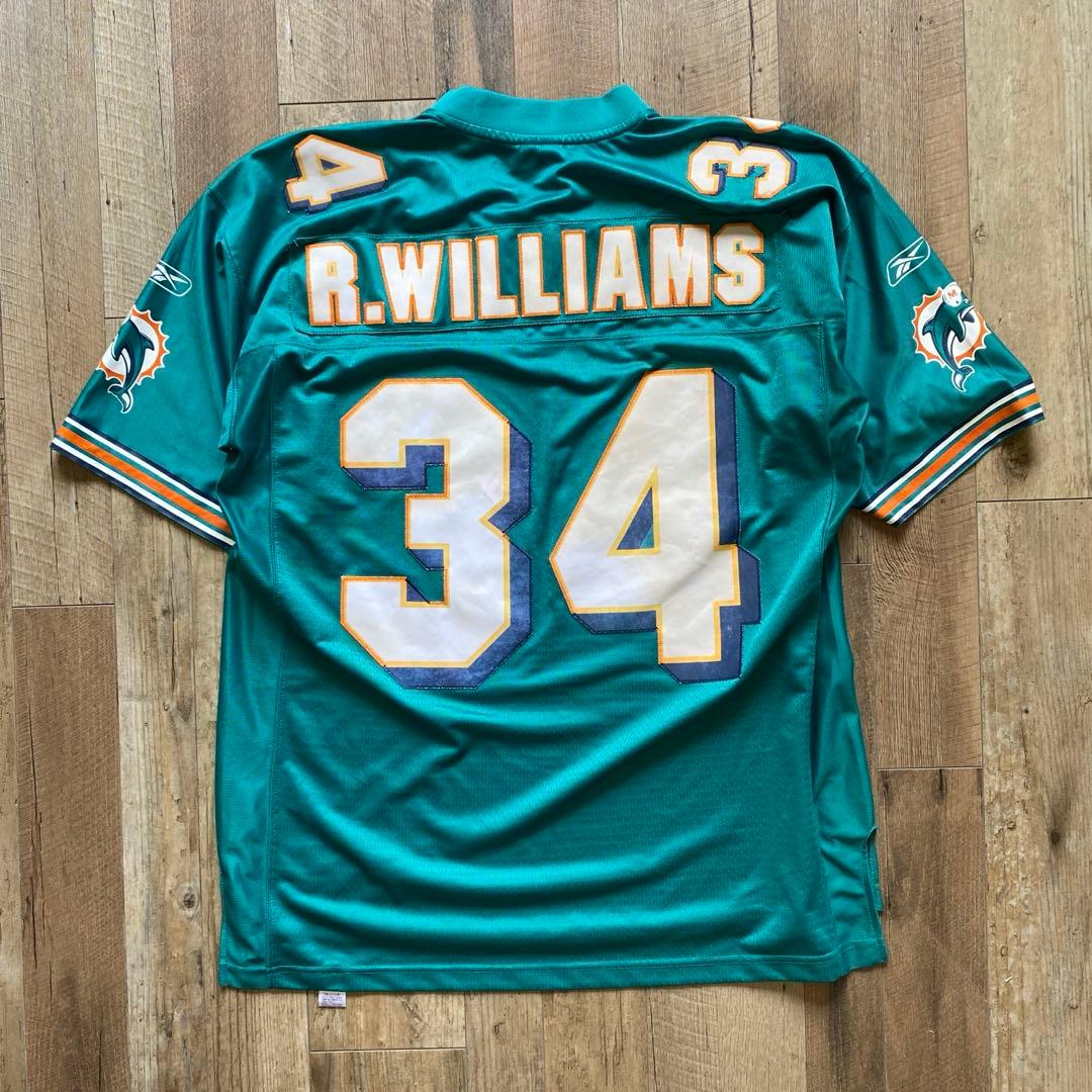 NFL 公式 マイアミドルフィンズ フットボールシャツ ユニフォーム 34番