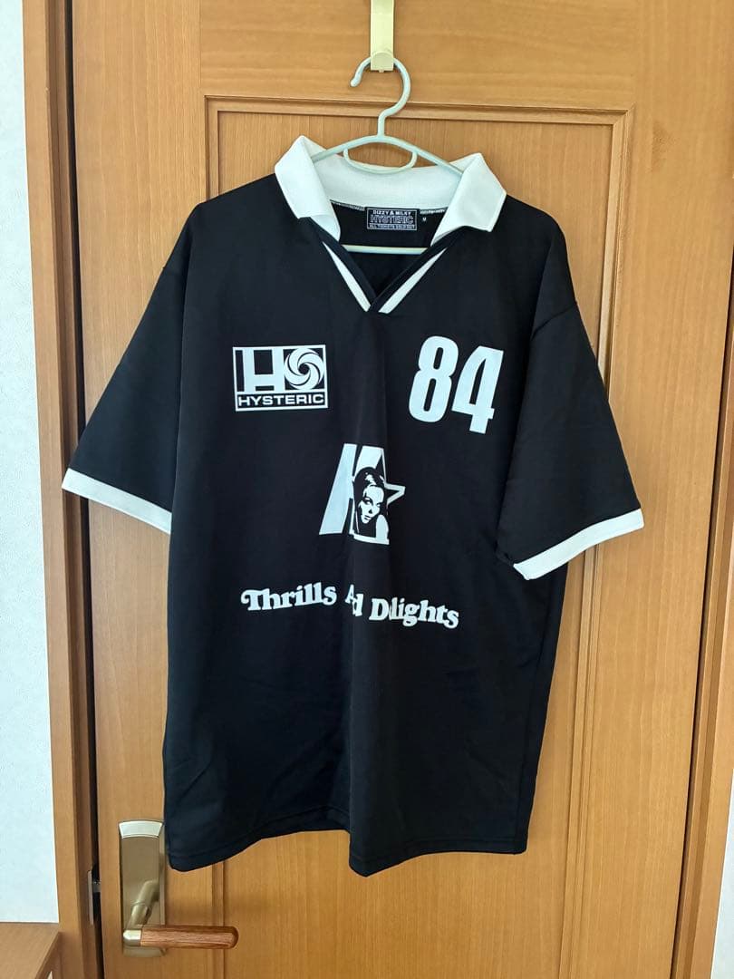 HYSTERIC ラガーシャツ M 黒 背番号84